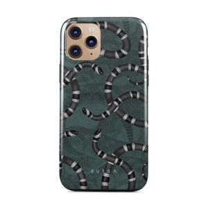 iPhone 11 Pro Max Burga Ultra Protective Green Snakes Phone Case Constant Danger